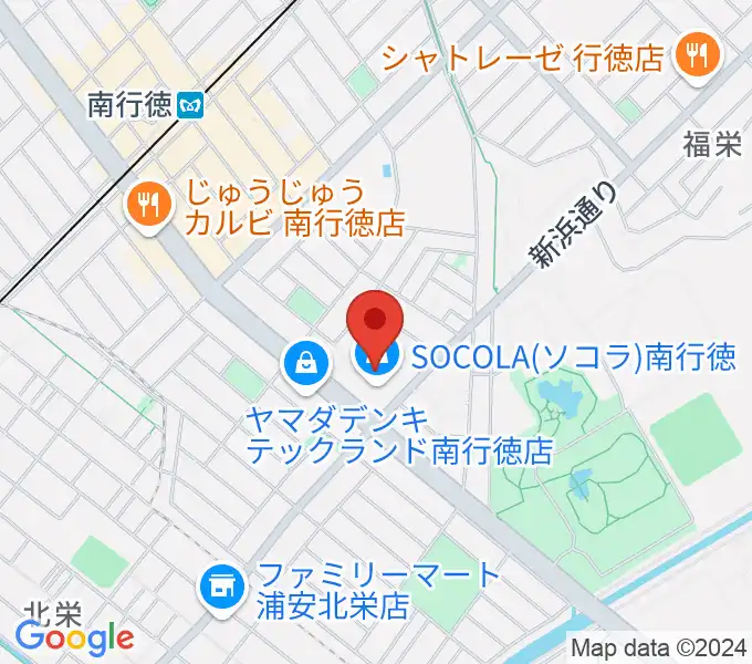 島村楽器SOCOLA 南行徳店の地図