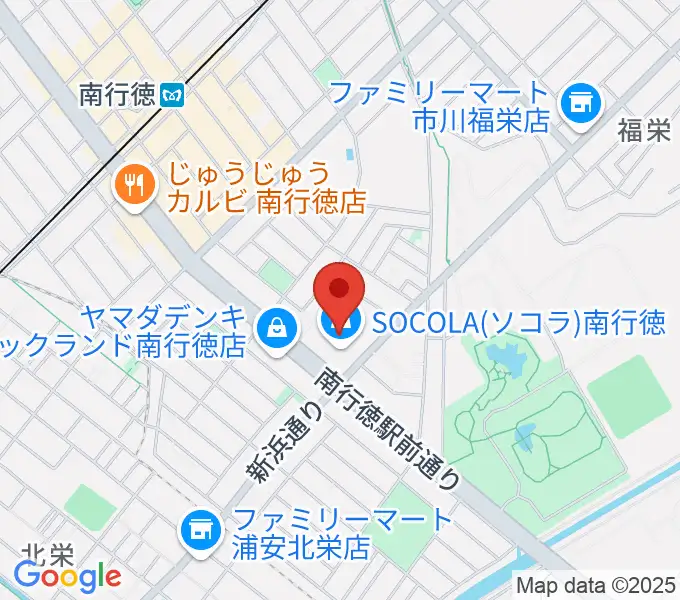 島村楽器SOCOLA 南行徳店の地図