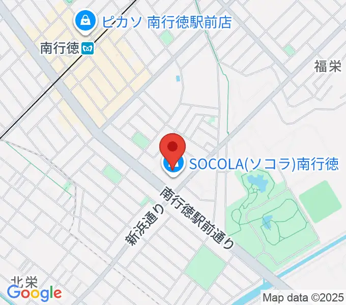 島村楽器SOCOLA 南行徳店の地図