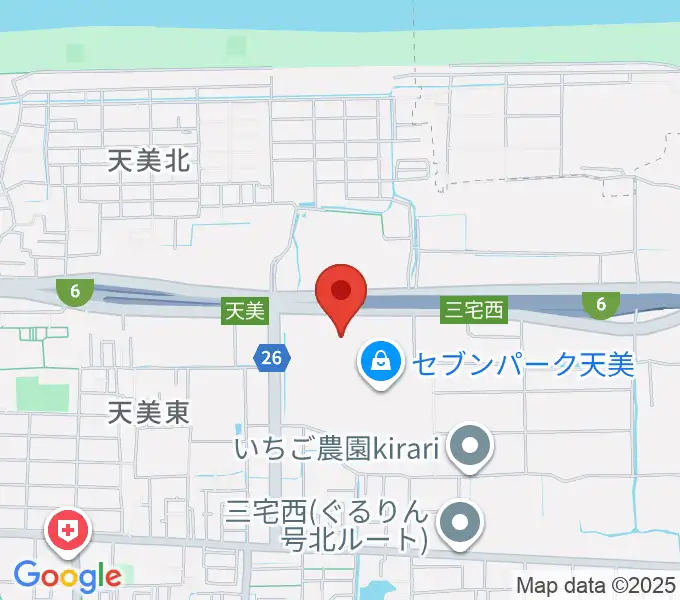 島村楽器 セブンパーク天美店の地図