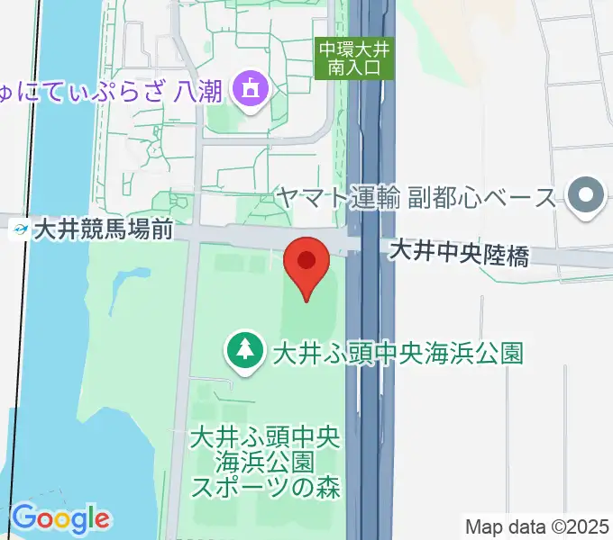 大井ふ頭中央海浜公園陸上競技場の地図