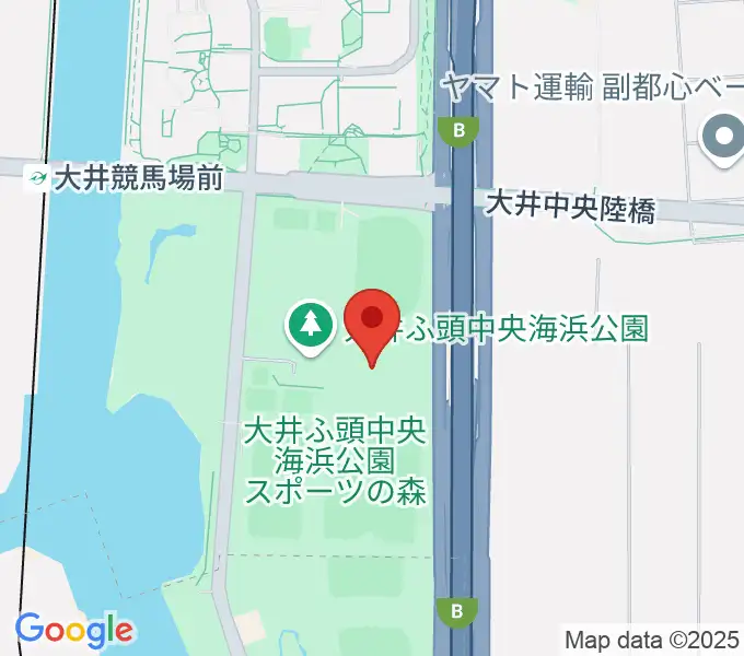 大井ホッケー競技場の地図
