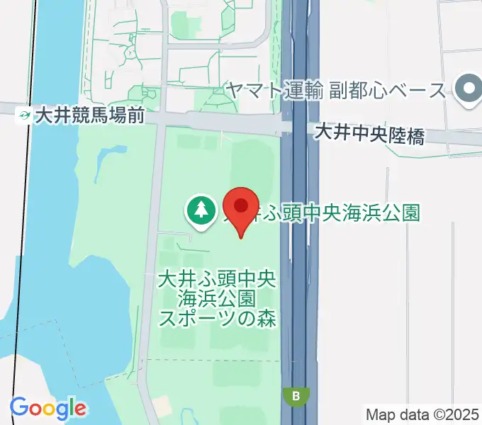 大井ホッケー競技場の地図