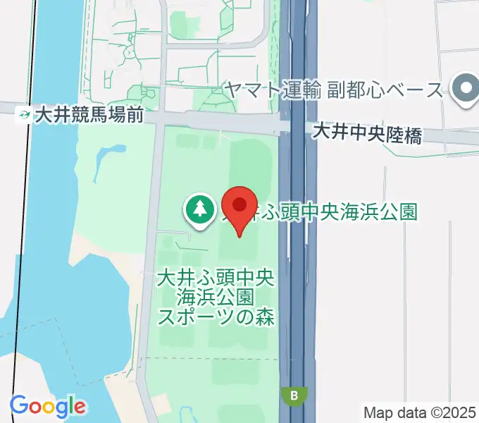 大井ホッケー競技場の地図