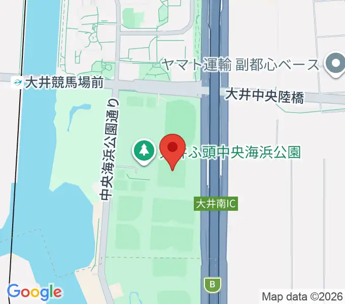大井ホッケー競技場の地図