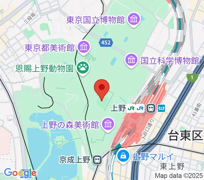 正岡子規記念球場の地図