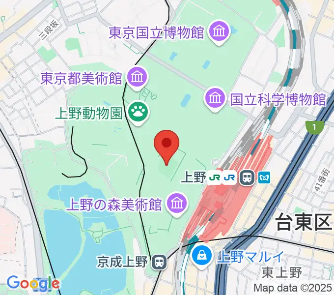 正岡子規記念球場の地図
