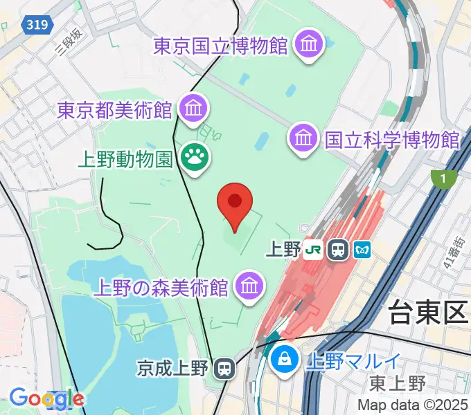 正岡子規記念球場の地図