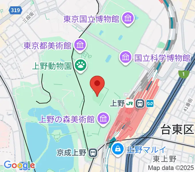正岡子規記念球場の地図