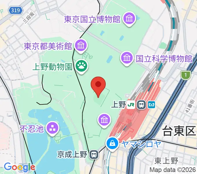 正岡子規記念球場の地図