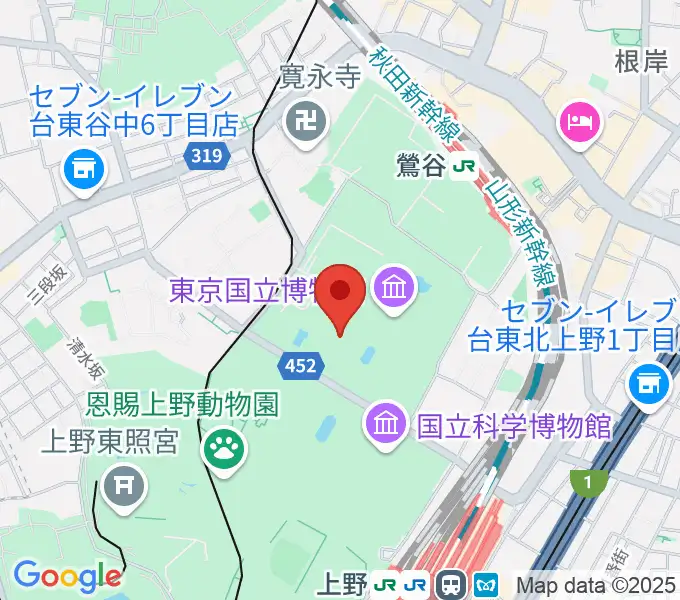 東京国立博物館・表慶館の地図