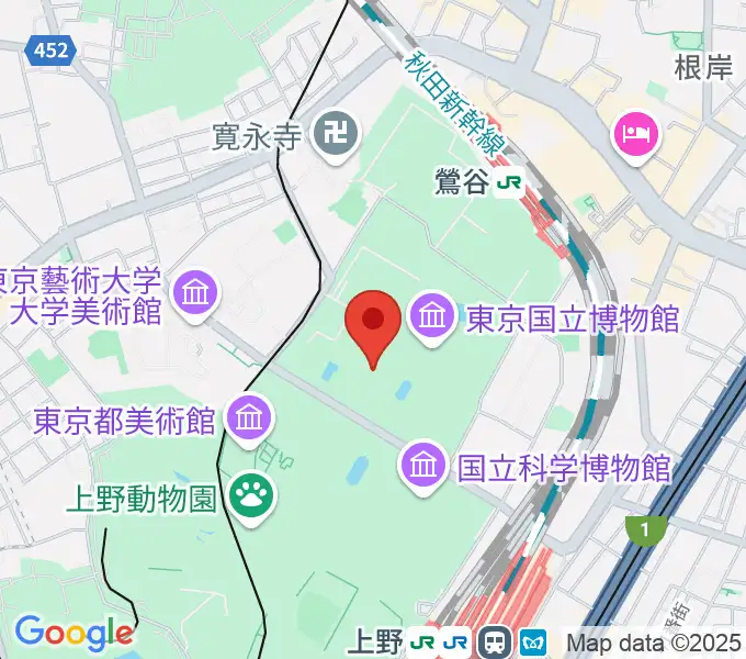 東京国立博物館・表慶館の地図