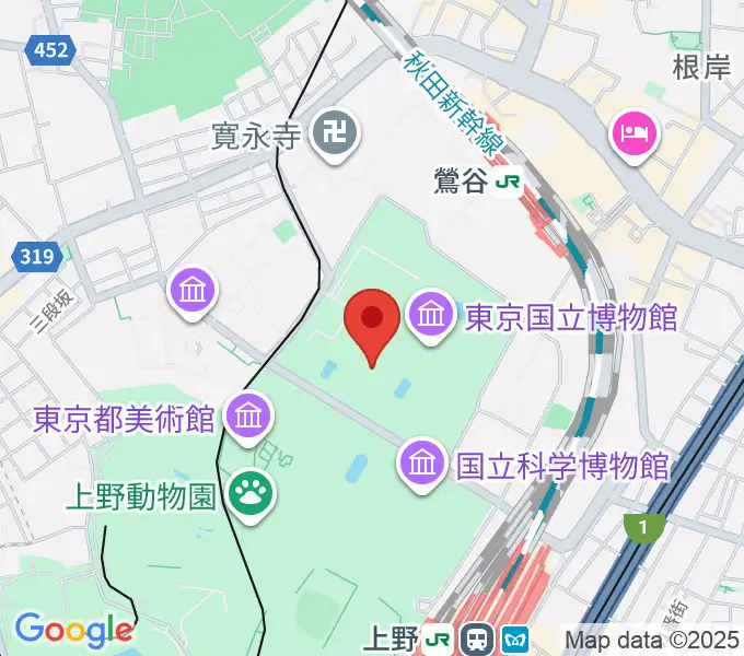 東京国立博物館・表慶館の地図
