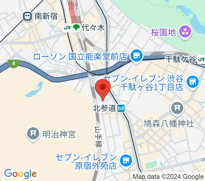 代々木マルディックスタジオの地図