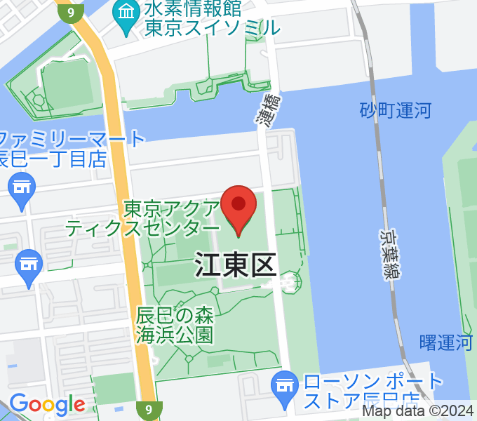 東京アクアティクスセンターの場所