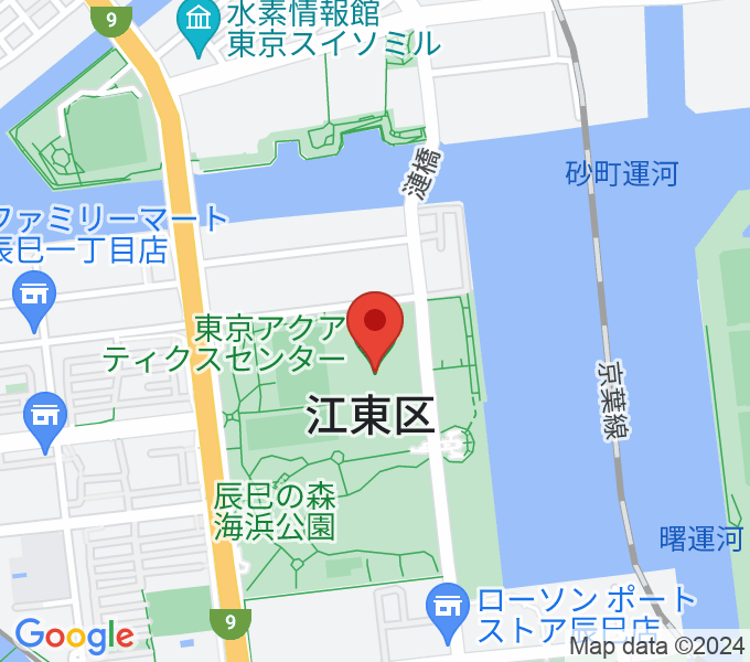 東京アクアティクスセンターの場所