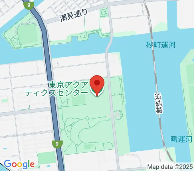 東京アクアティクスセンターの地図