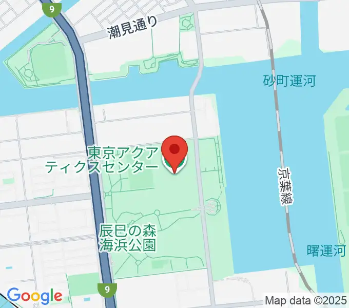 東京アクアティクスセンターの地図
