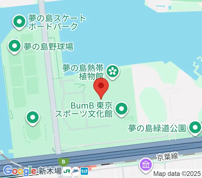 夢の島公園アーチェリー場の地図