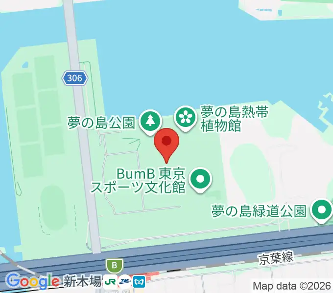 夢の島公園アーチェリー場の地図
