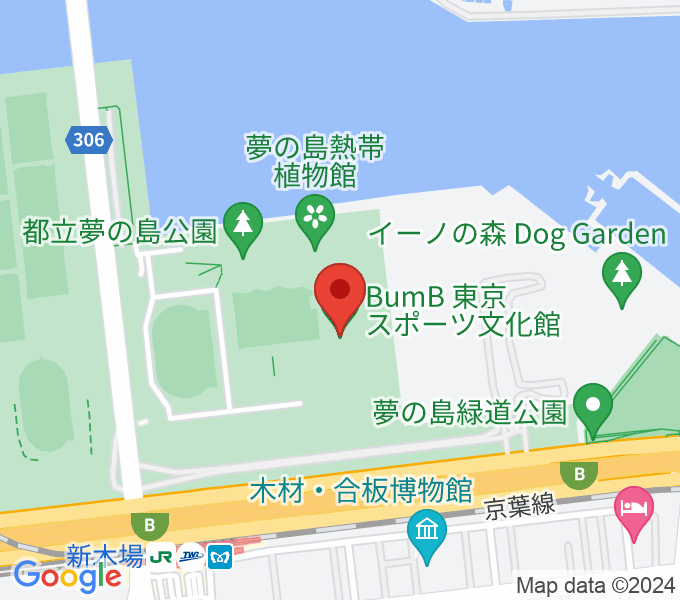 BumB東京スポーツ文化館の場所