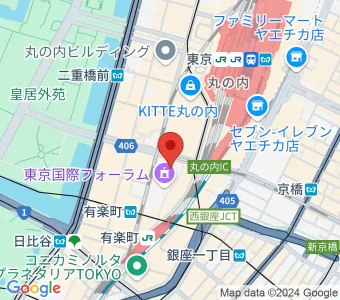 相田みつを美術館の地図