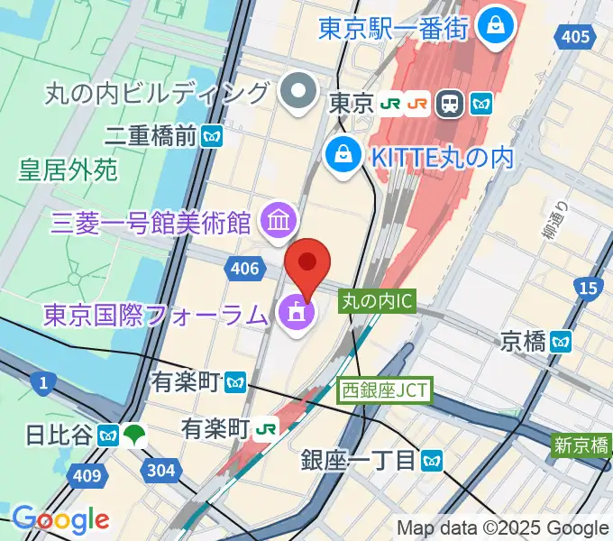 相田みつを美術館の地図