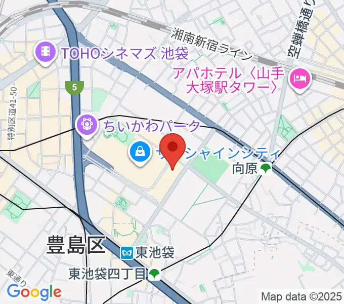 古代オリエント博物館の地図