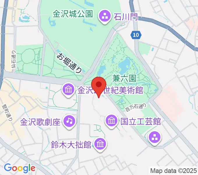 石川県立美術館広坂別館の地図