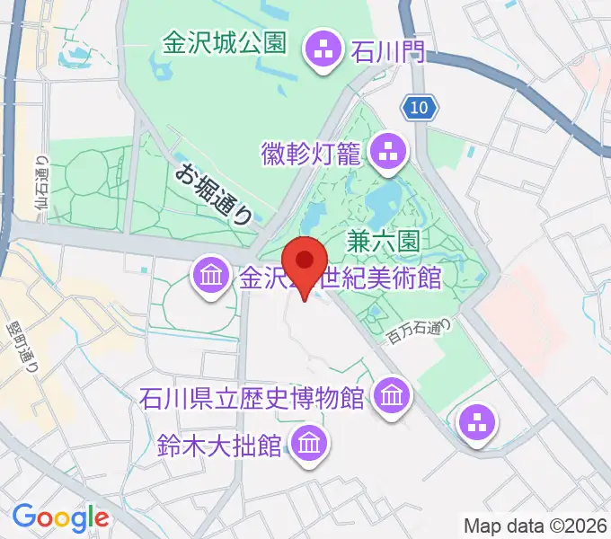 石川県立美術館広坂別館の地図