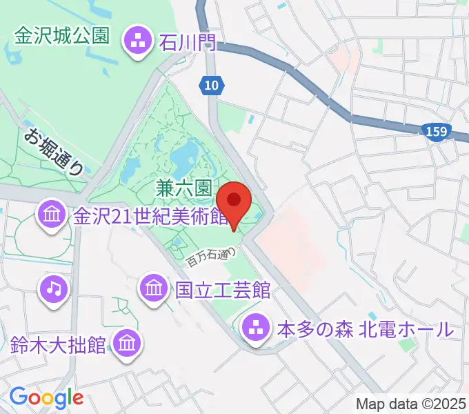 いしかわ生活工芸ミュージアムの地図