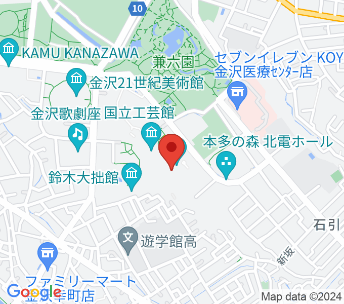 加賀本多博物館の場所
