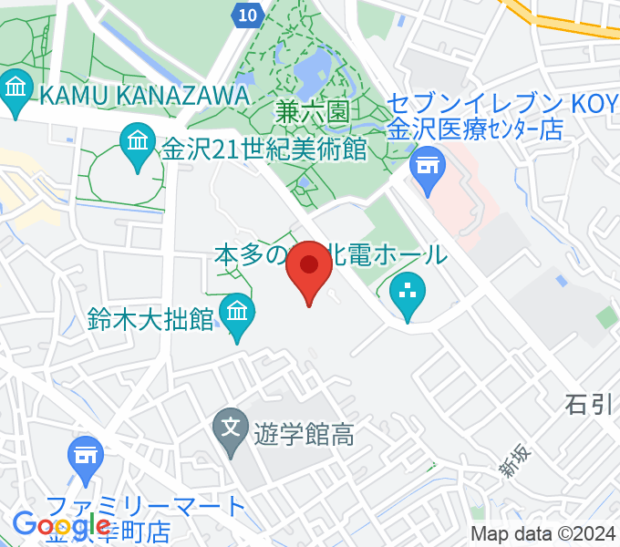 加賀本多博物館の場所