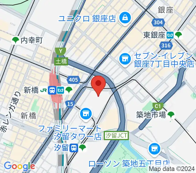 旧新橋停車場 鉄道歴史展示室の地図