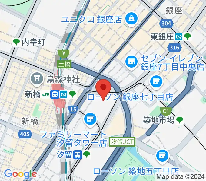 旧新橋停車場 鉄道歴史展示室の地図