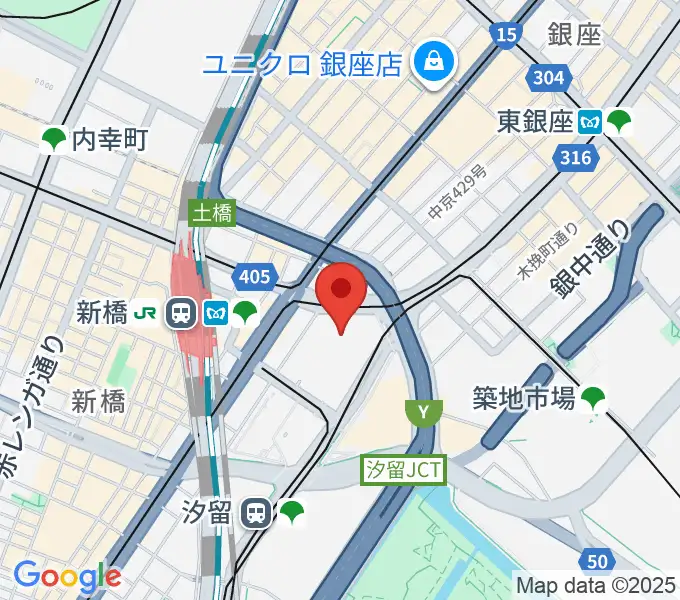 旧新橋停車場 鉄道歴史展示室の地図