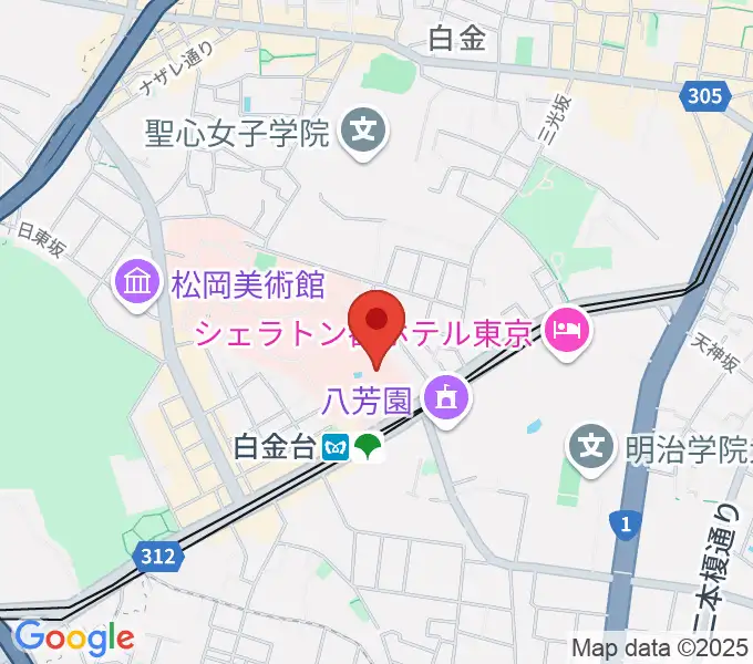 港区立郷土歴史館の地図