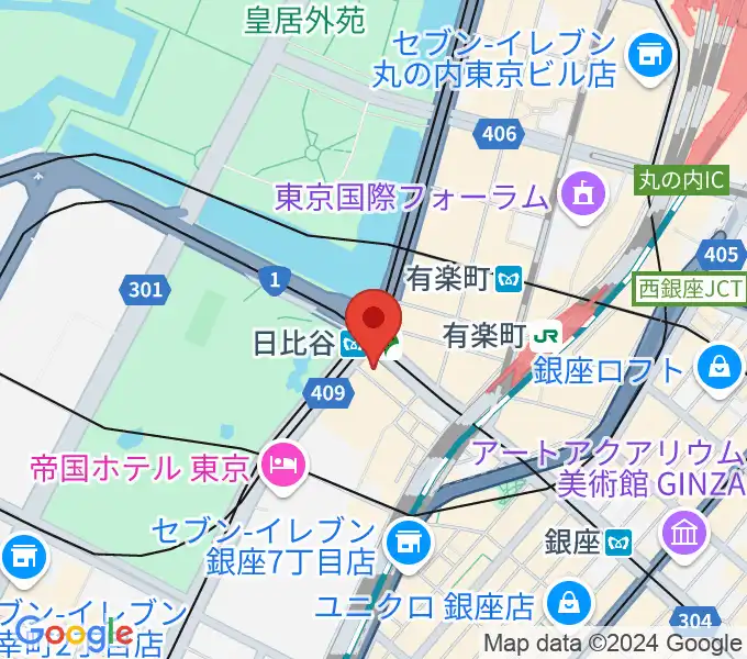 ベヒシュタイン・セントラム 東京の地図