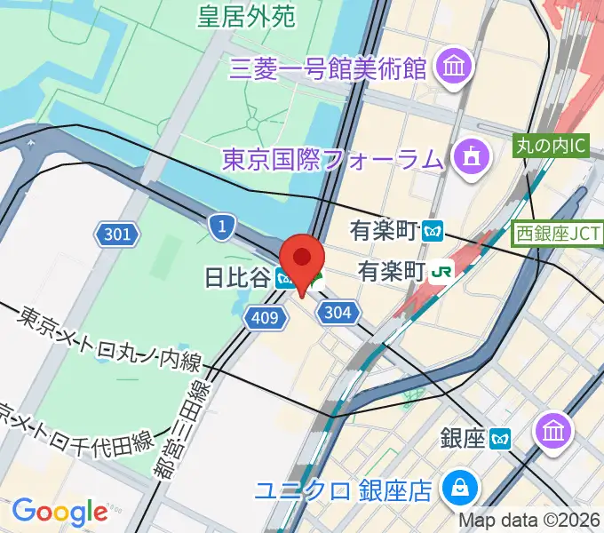 ベヒシュタイン・セントラム 東京の地図