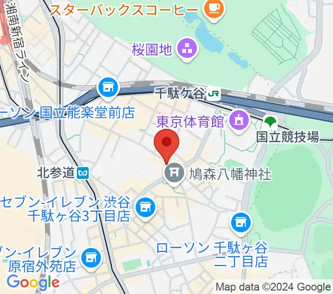 トライアンフスタジオの地図