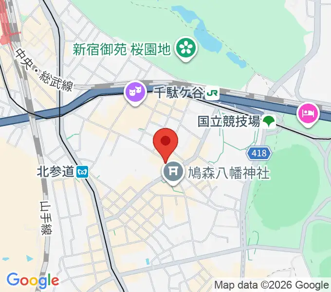 トライアンフスタジオの地図