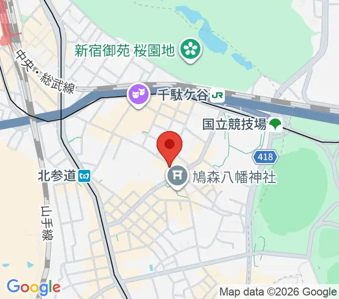 トライアンフスタジオの地図