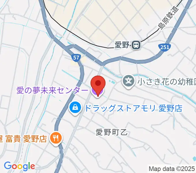 愛の夢未来センターの地図