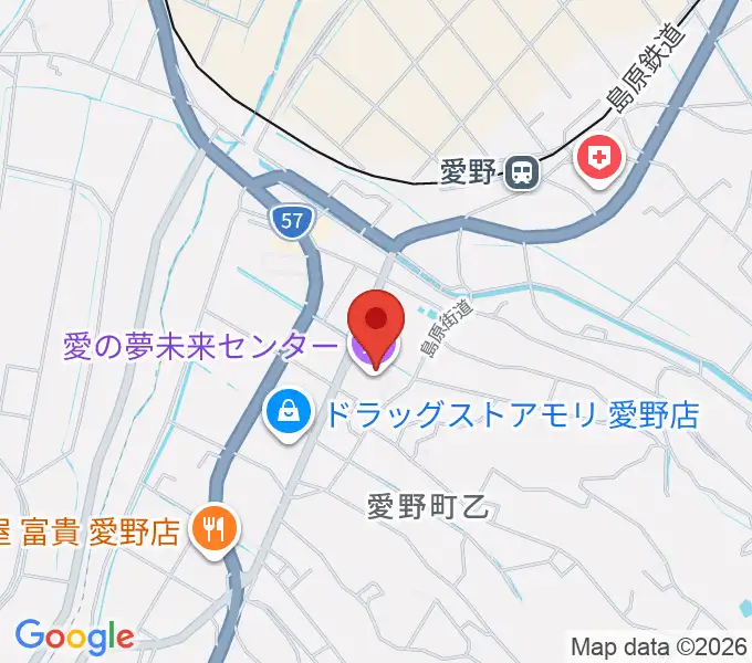 愛の夢未来センターの地図