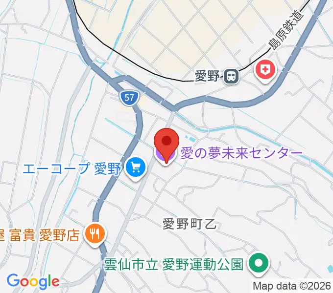 愛の夢未来センターの地図