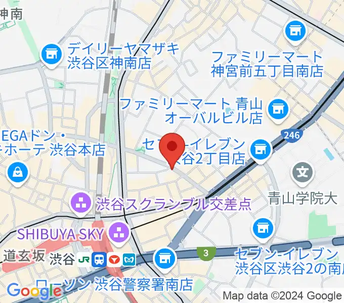 渋谷近未来会館の地図