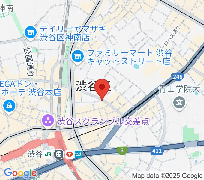 渋谷近未来会館の地図