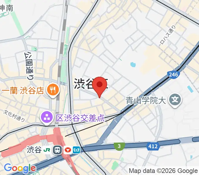 渋谷近未来会館の地図
