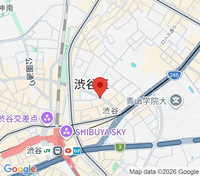 渋谷近未来会館の地図