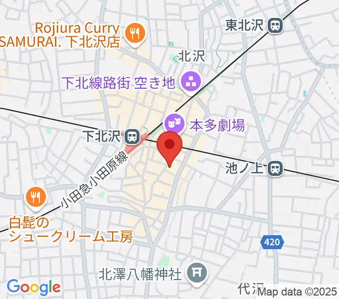 下北沢シャングリラの地図